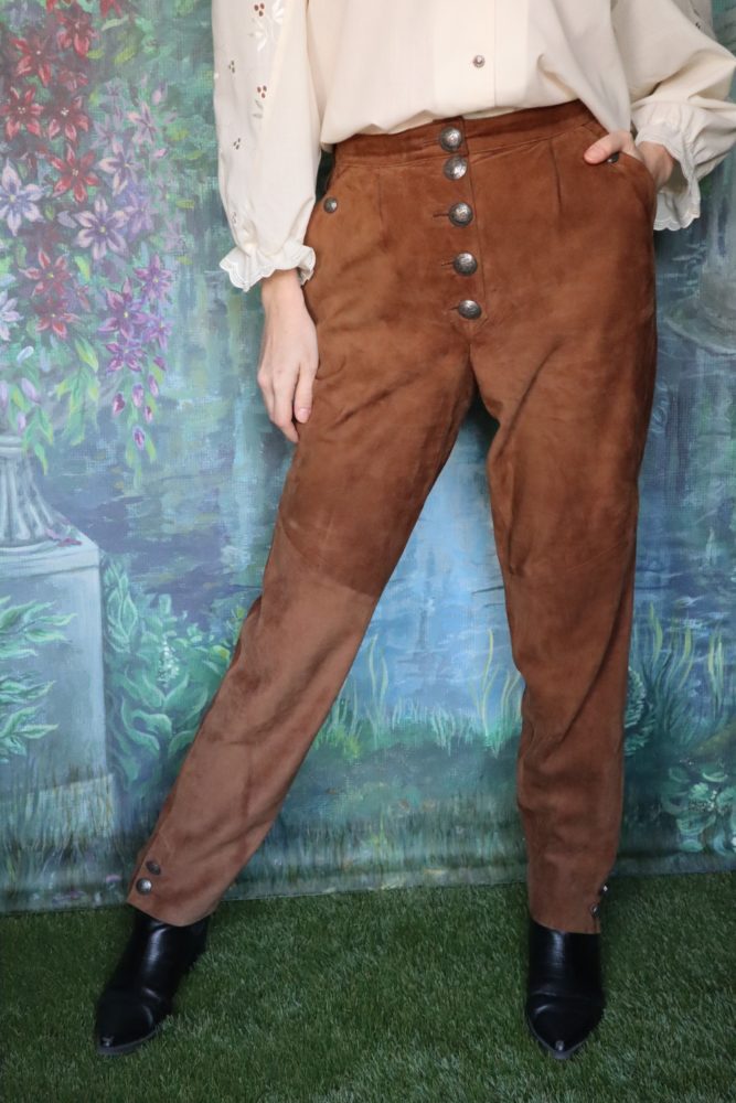 80’s Austrian brown souede trousers