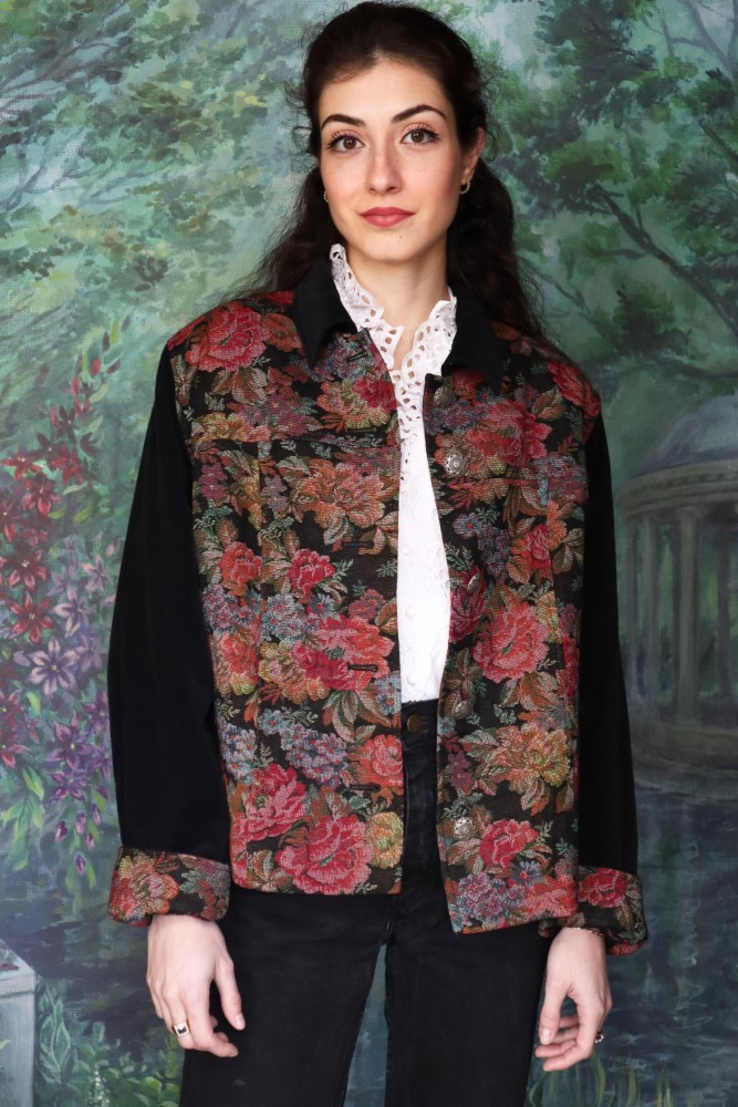 Austrian floral tapestry jacket