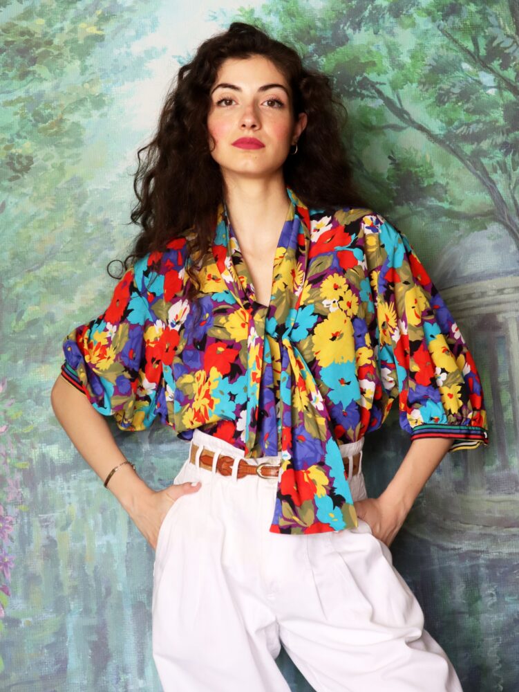 Pop art oversized blouse