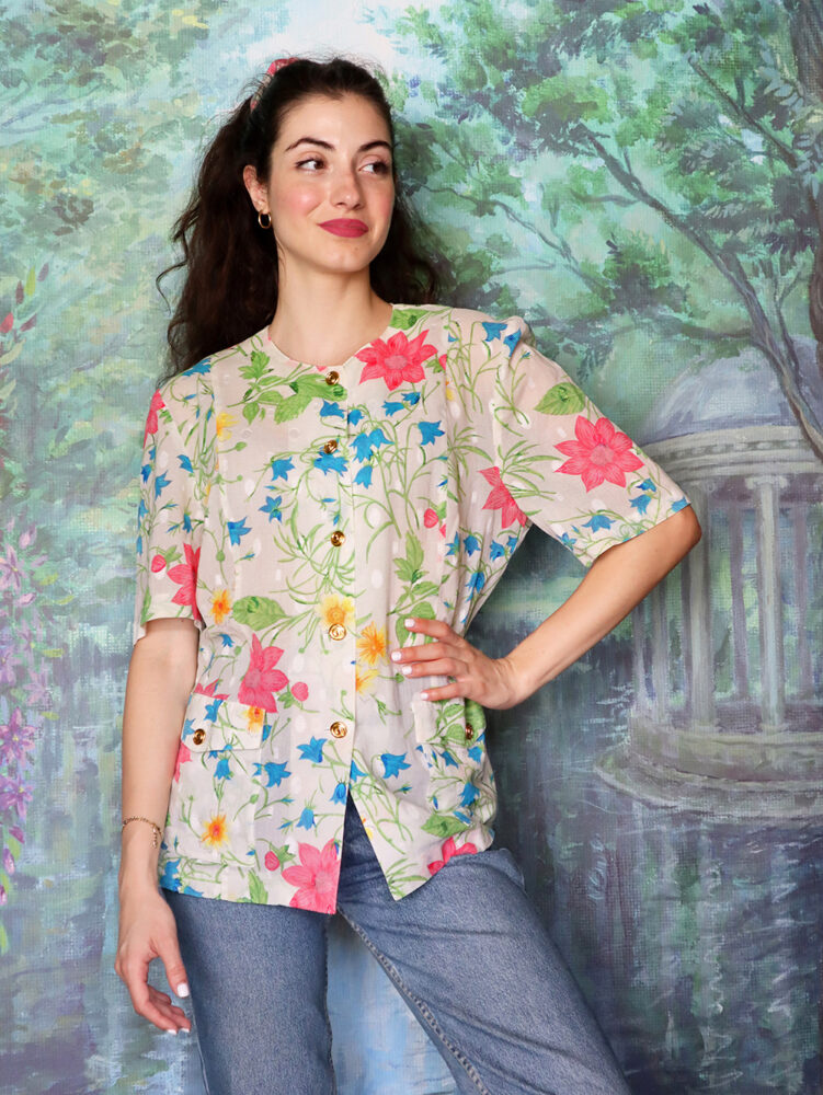 Peter Hahn floral blouse