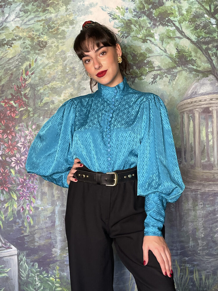 Vintage turquoise blouse