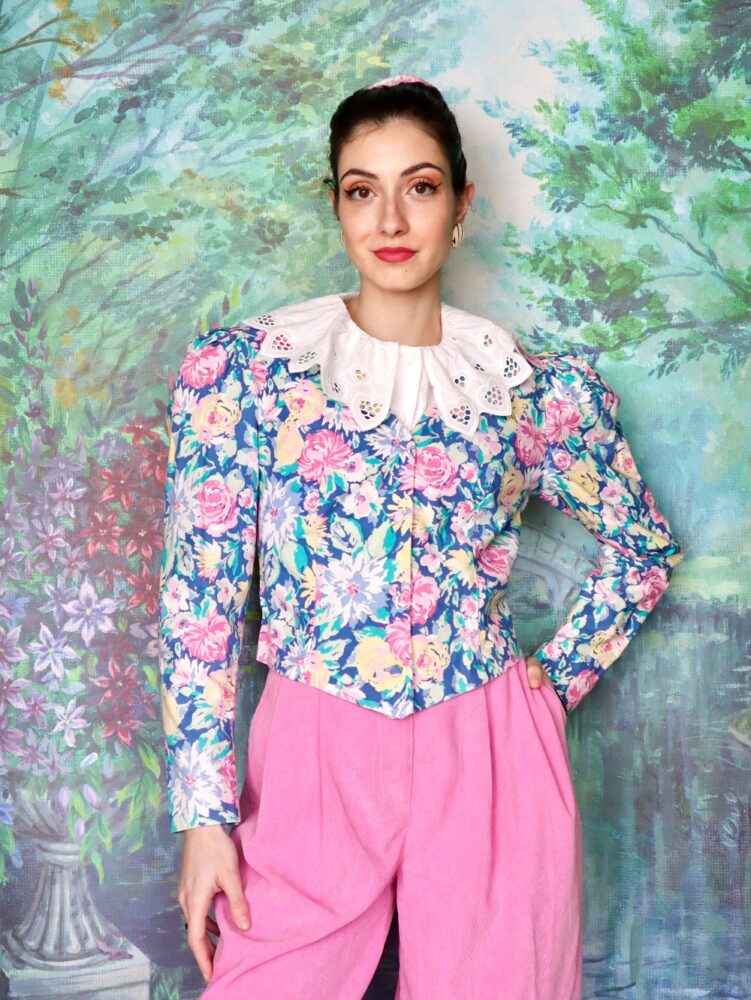 Vintage Laura Ashley floral light jacket