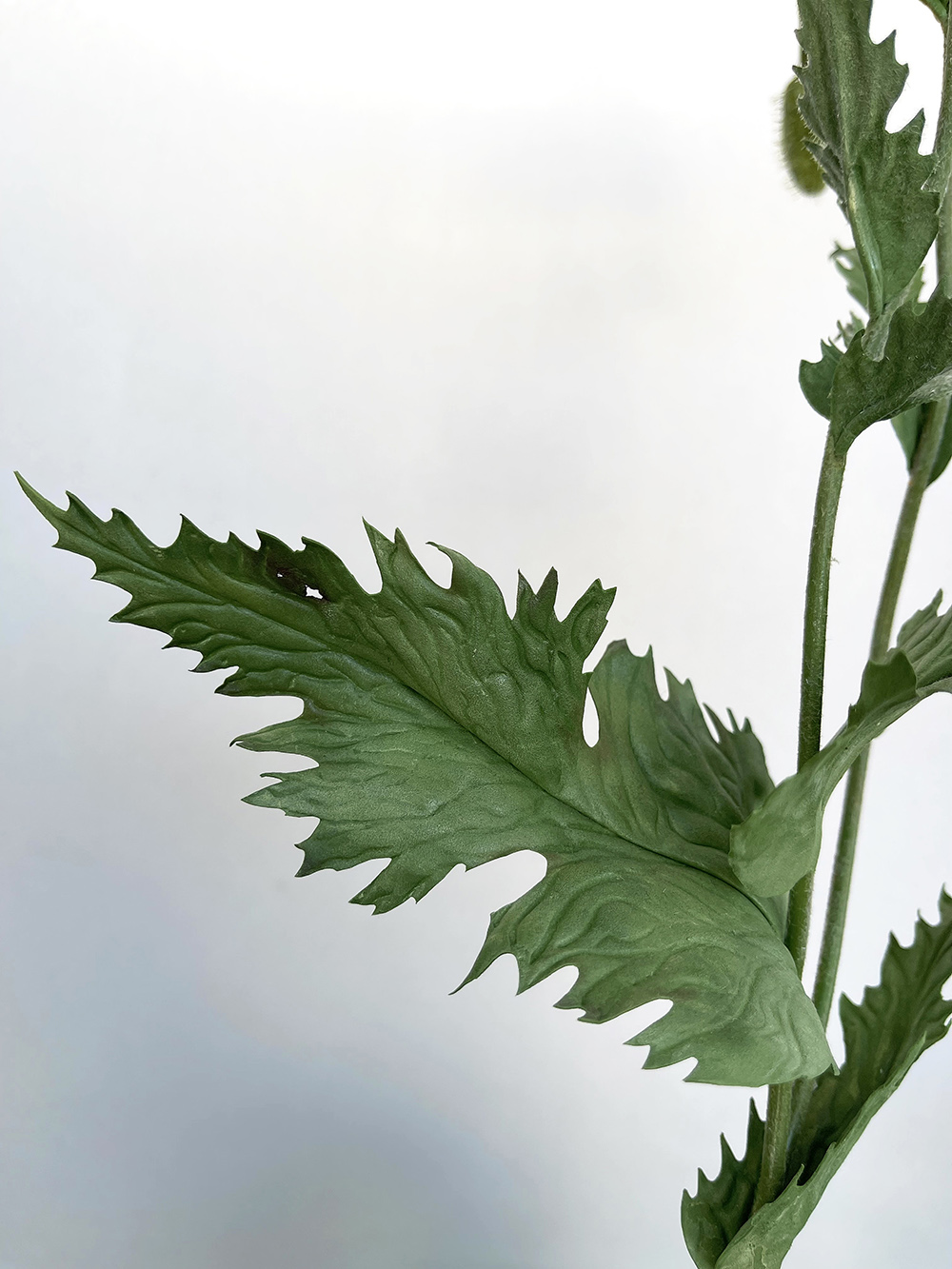 Artificial red Poppy with bud
