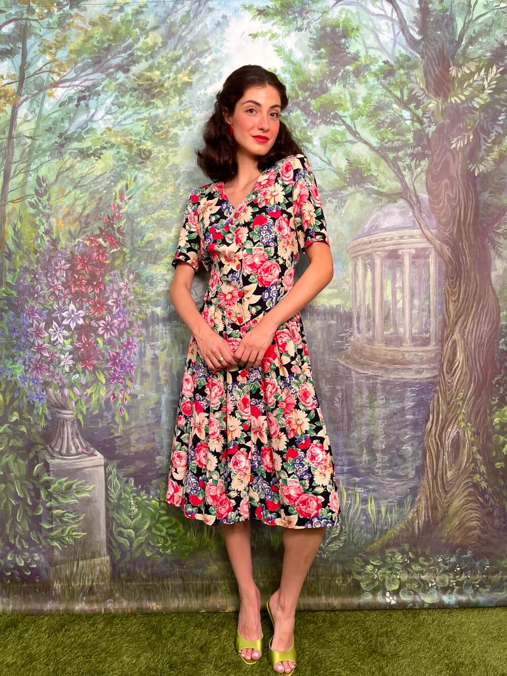 Vintage floral dress