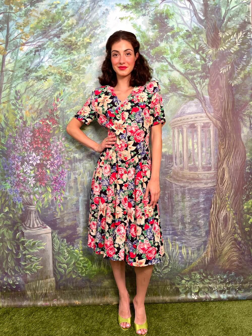 Vintage floral dress