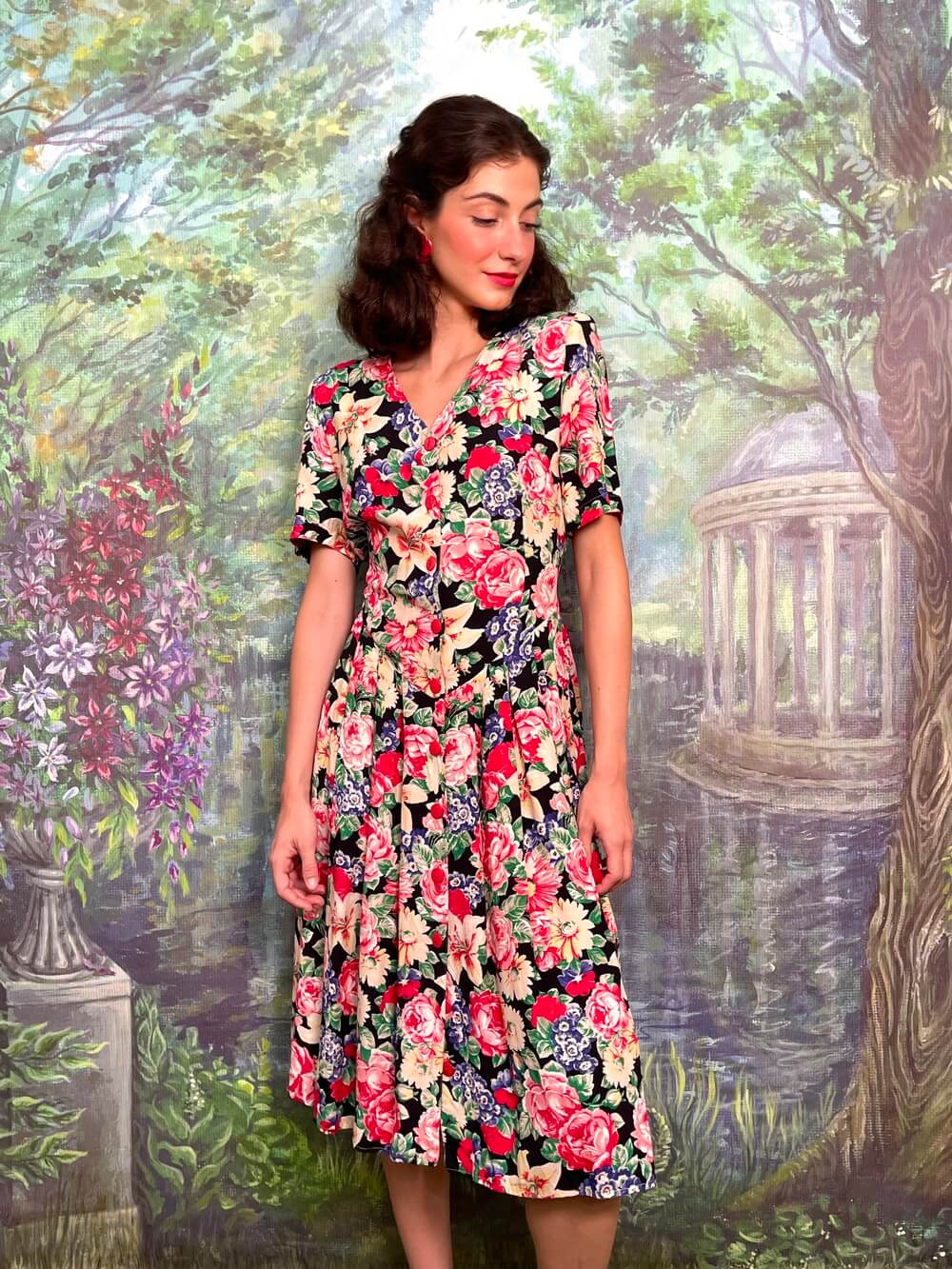 Vintage floral dress