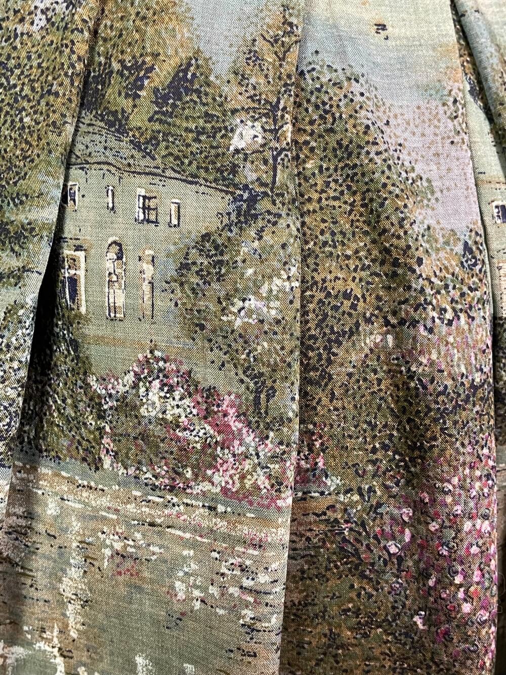 Vintage Geiger Wool Tapestry Skirt – Village Landscape