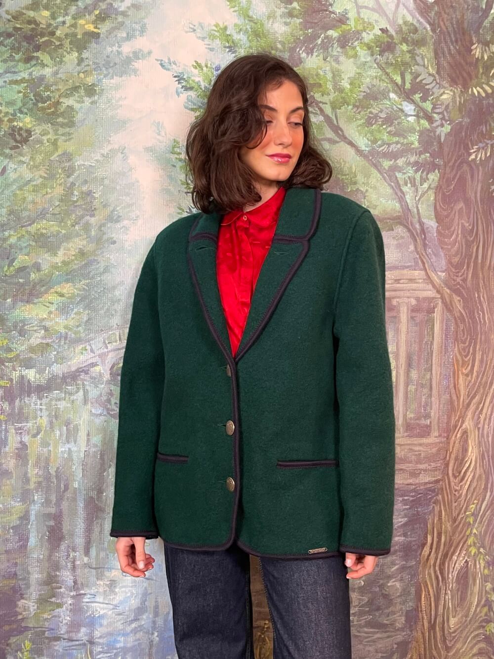 Green Austrian Wool Tailored Jacket