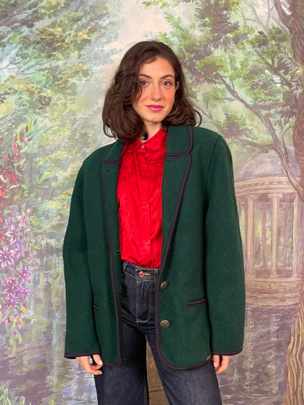 Green Austrian Wool Tailored Jacket