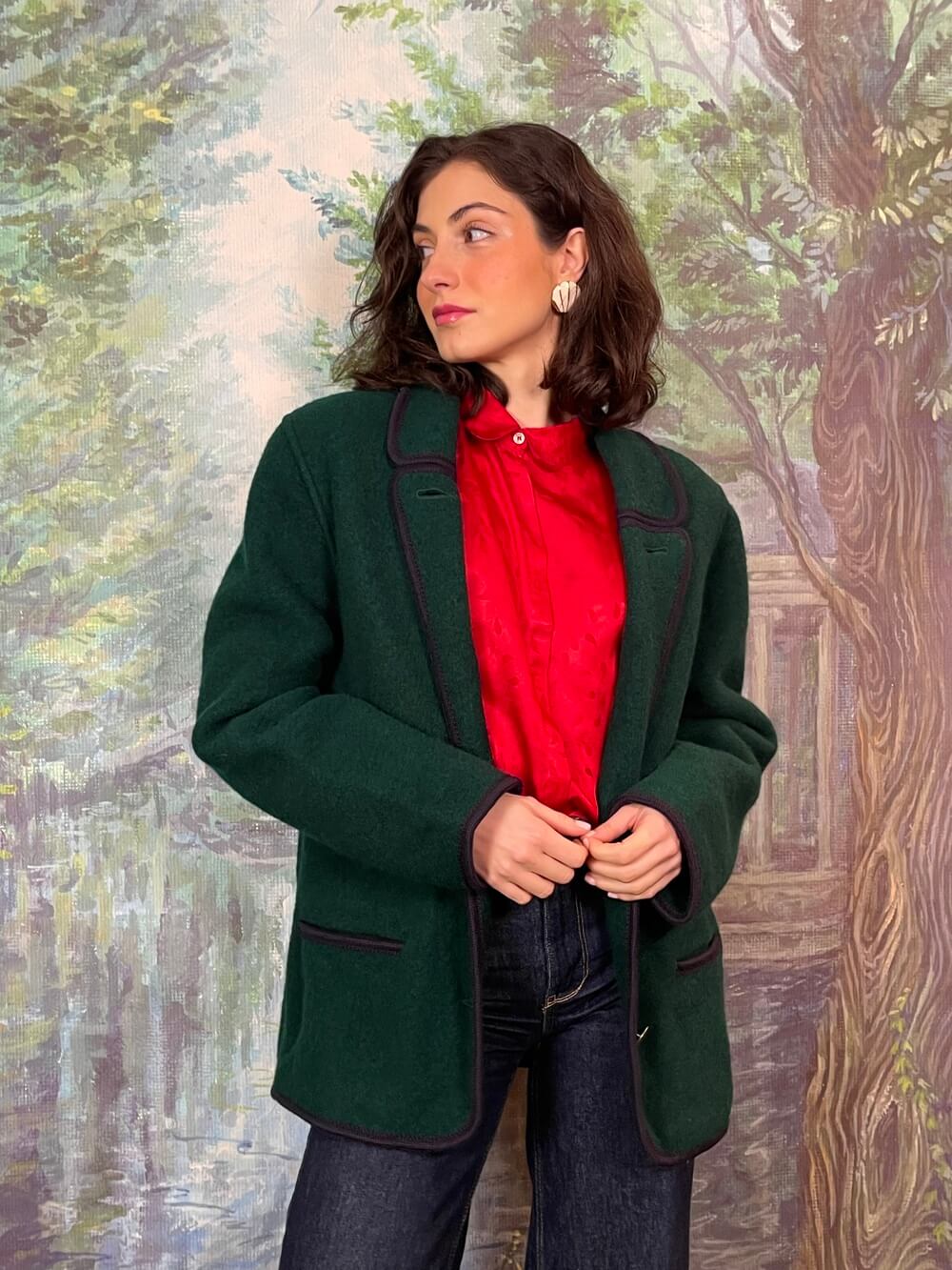 Green Austrian Wool Tailored Jacket