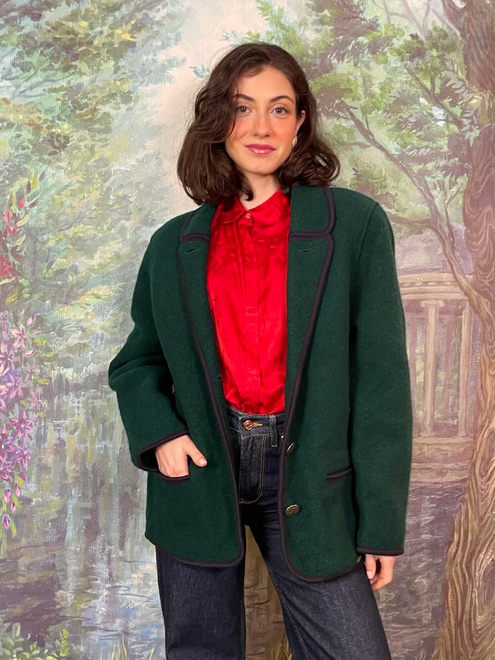 Green Austrian Wool Tailored Jacket