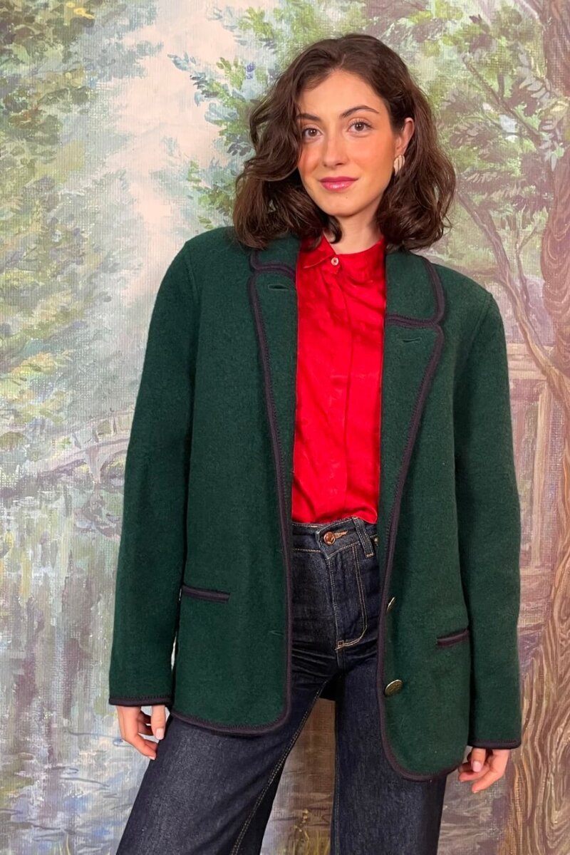 Green Austrian Wool Tailored Jacket
