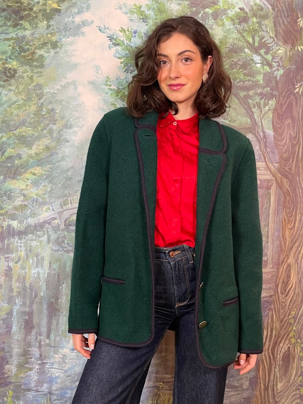 Green Austrian Wool Tailored Jacket