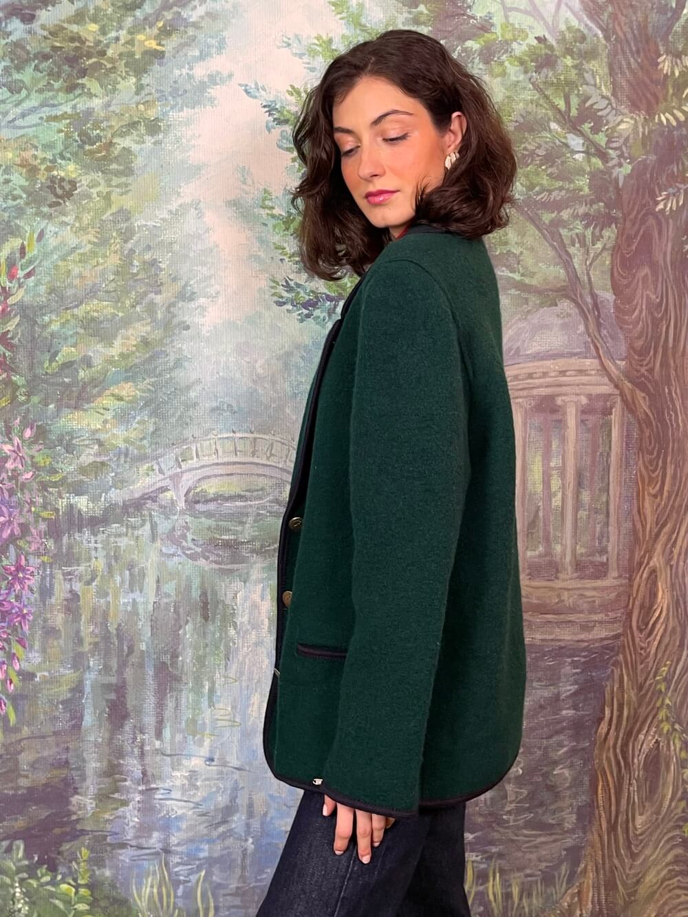 Green Austrian Wool Tailored Jacket