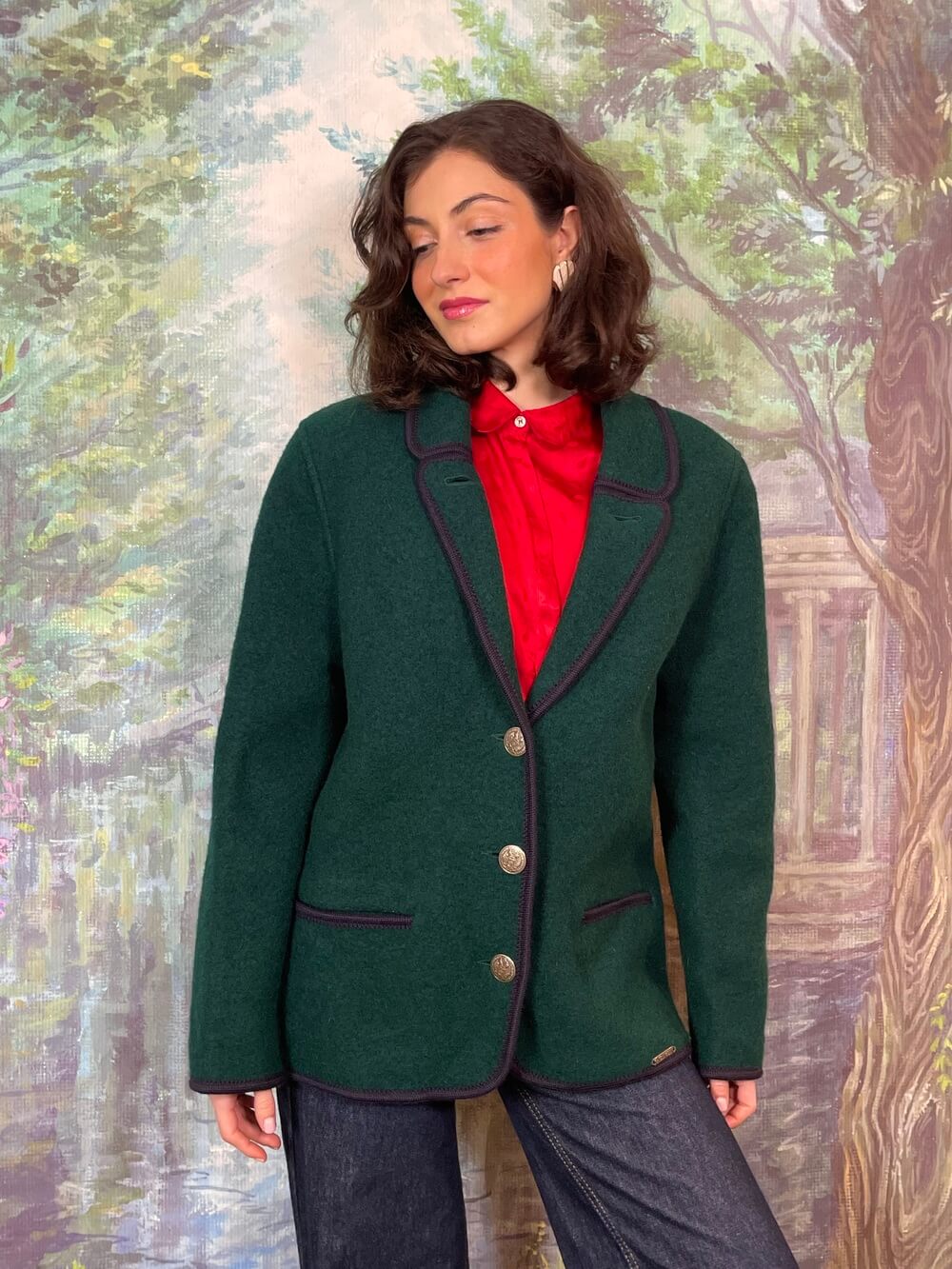 Green Austrian Wool Tailored Jacket