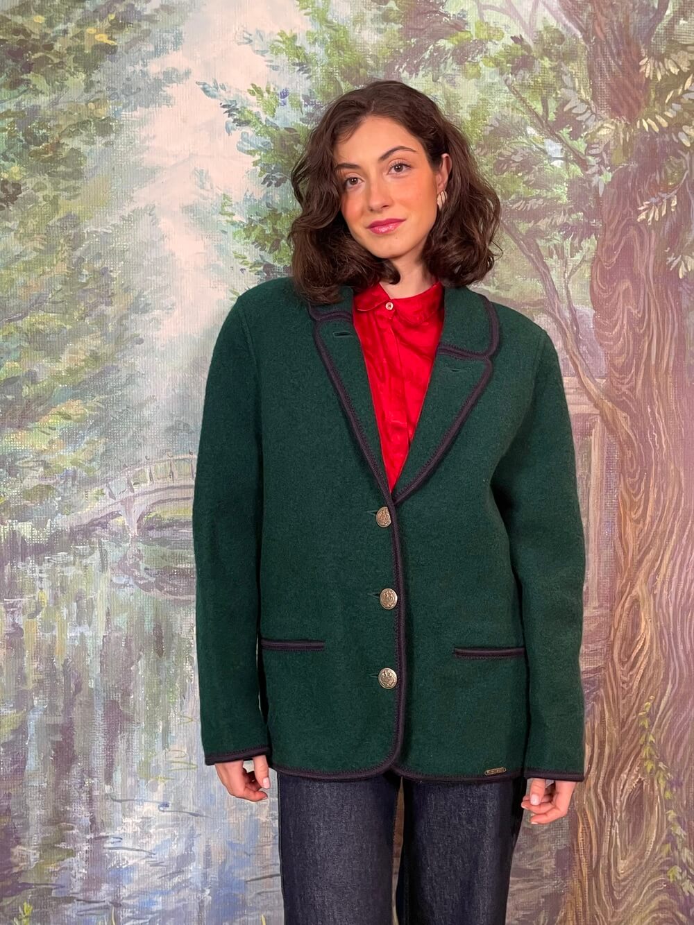 Green Austrian Wool Tailored Jacket