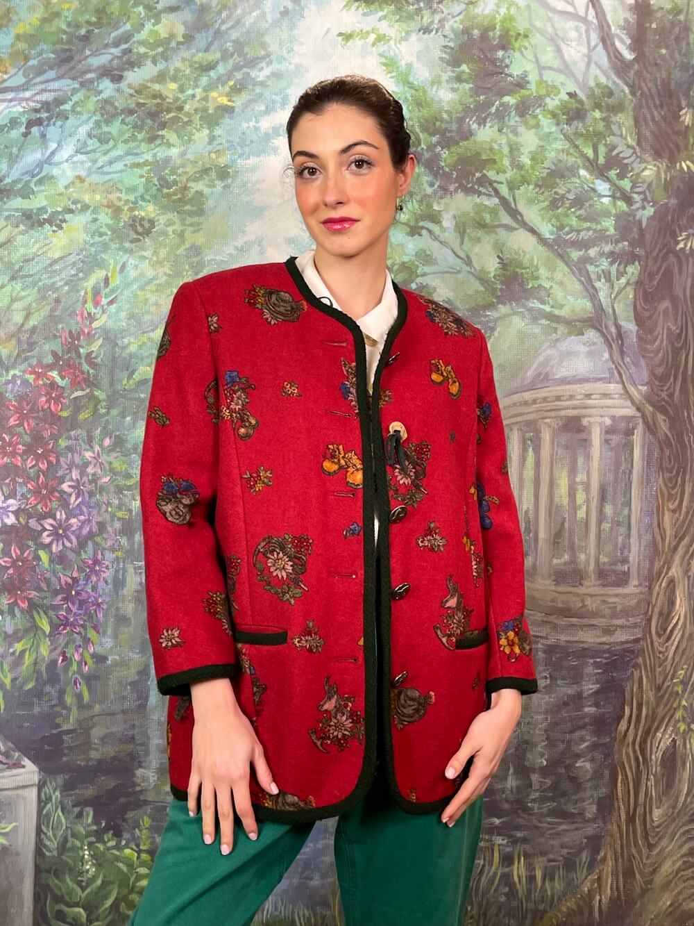 Vintage Austrian Wool Red Jacket