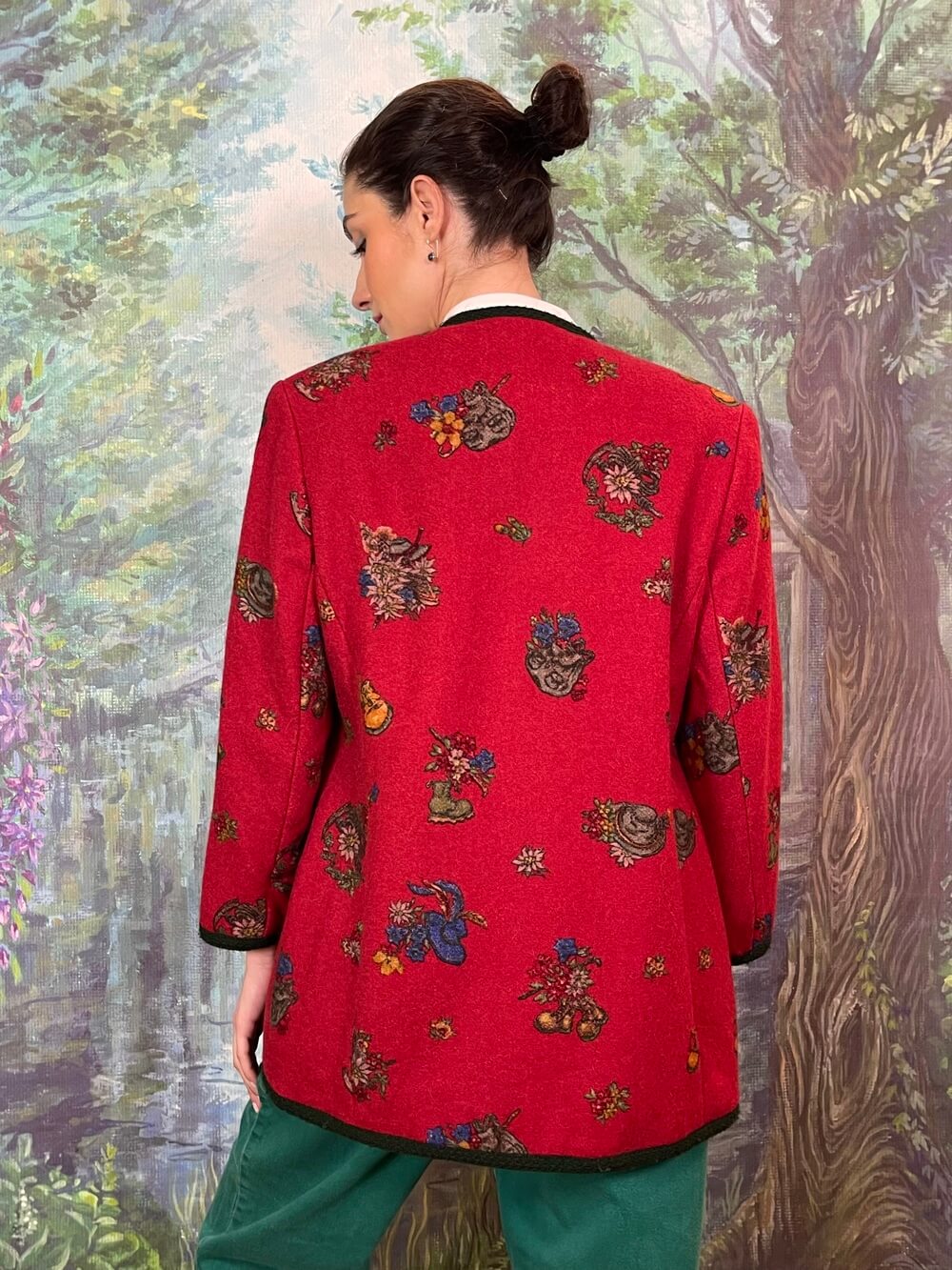 Vintage Austrian Wool Red Jacket