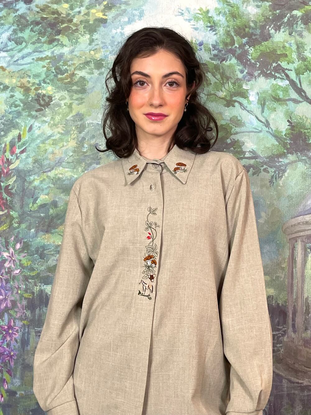 Vintage Embroidered Horse Blouse