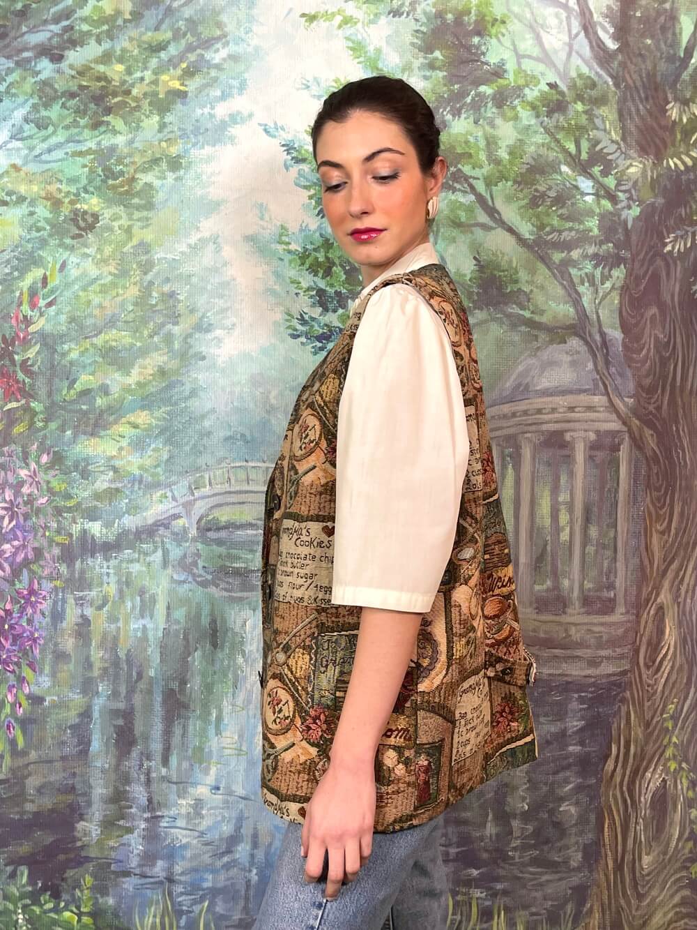 Vintage Tapestry Pattern Vest