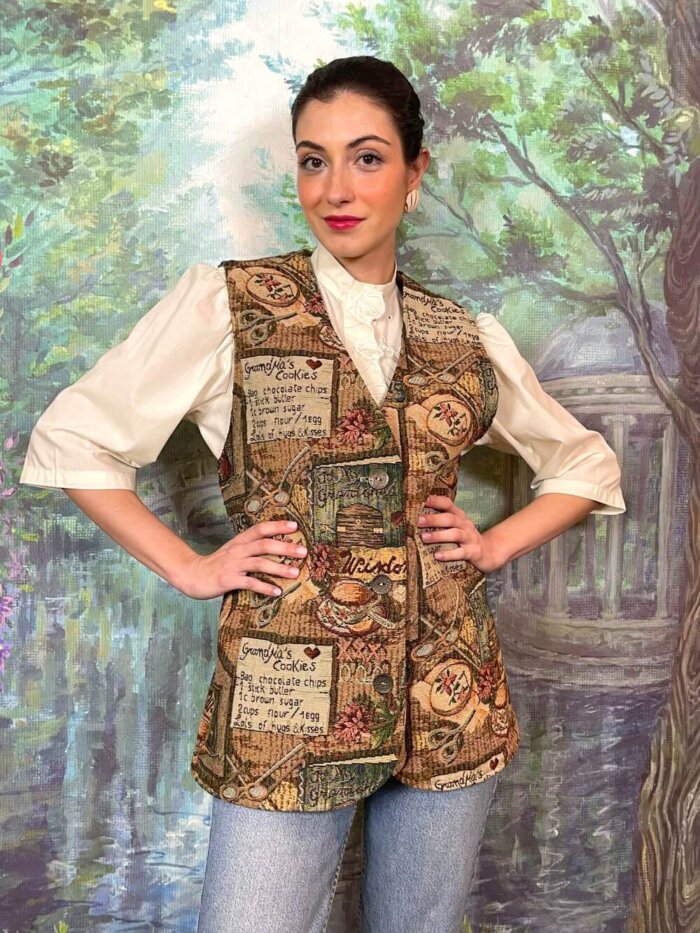 Vintage Tapestry Pattern Vest