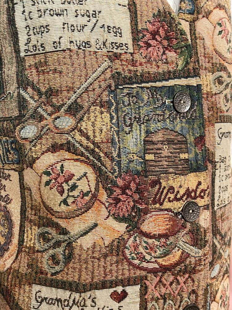 Vintage Tapestry Pattern Vest