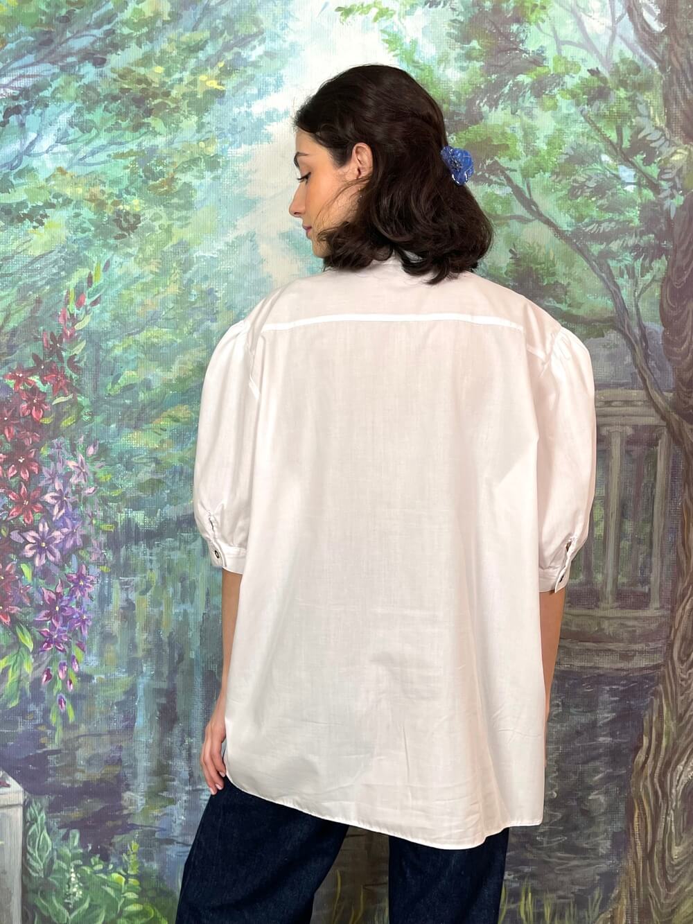 Vintage Austrian Embroidered Cotton Blouse