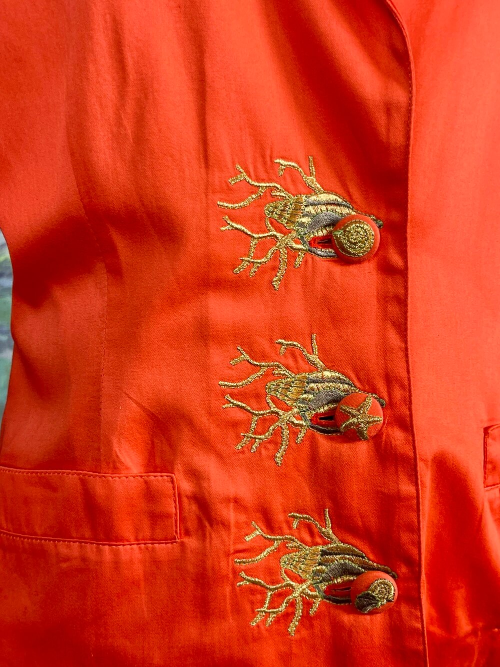 Vintage Cristina Santandrea Pret-à-Porter Coral Jacket