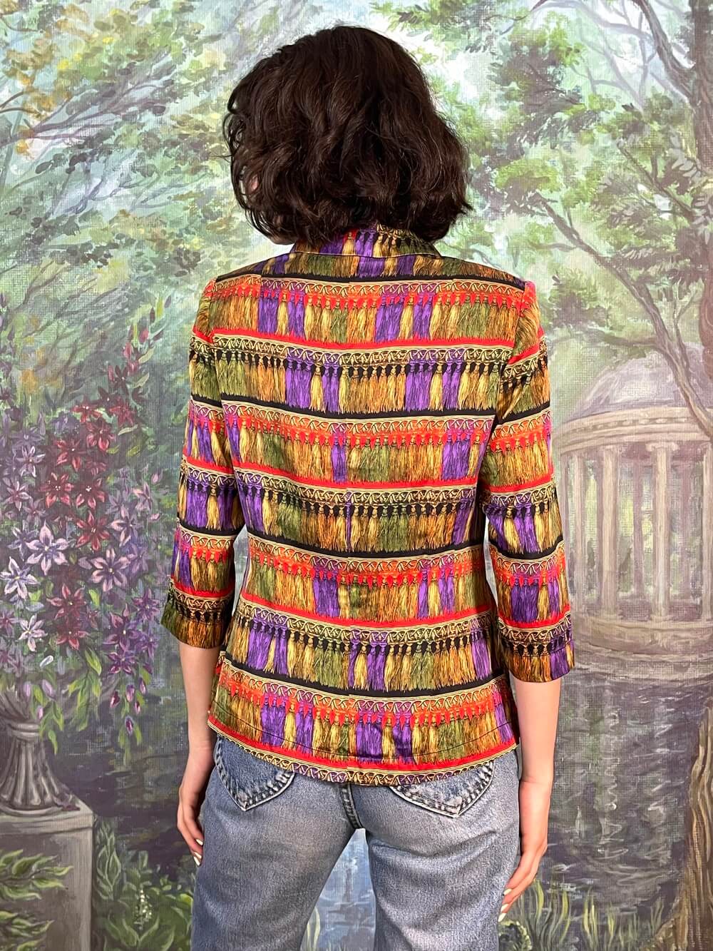 Vintage Silk Bold Blouse