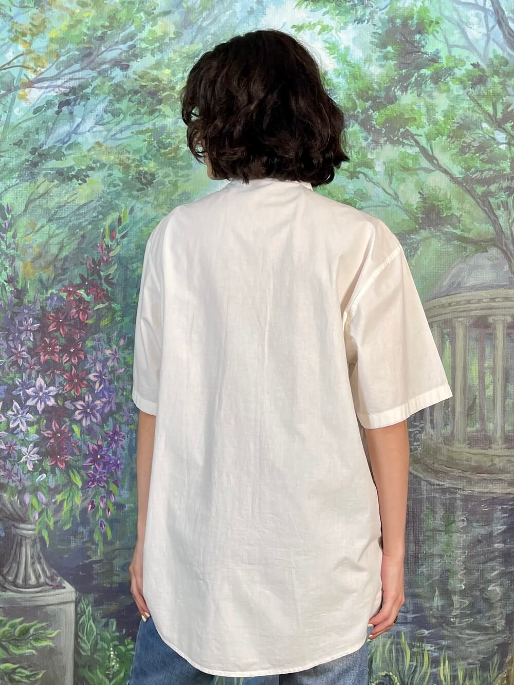 Vintage Embroidered Animal Button Up Shirt