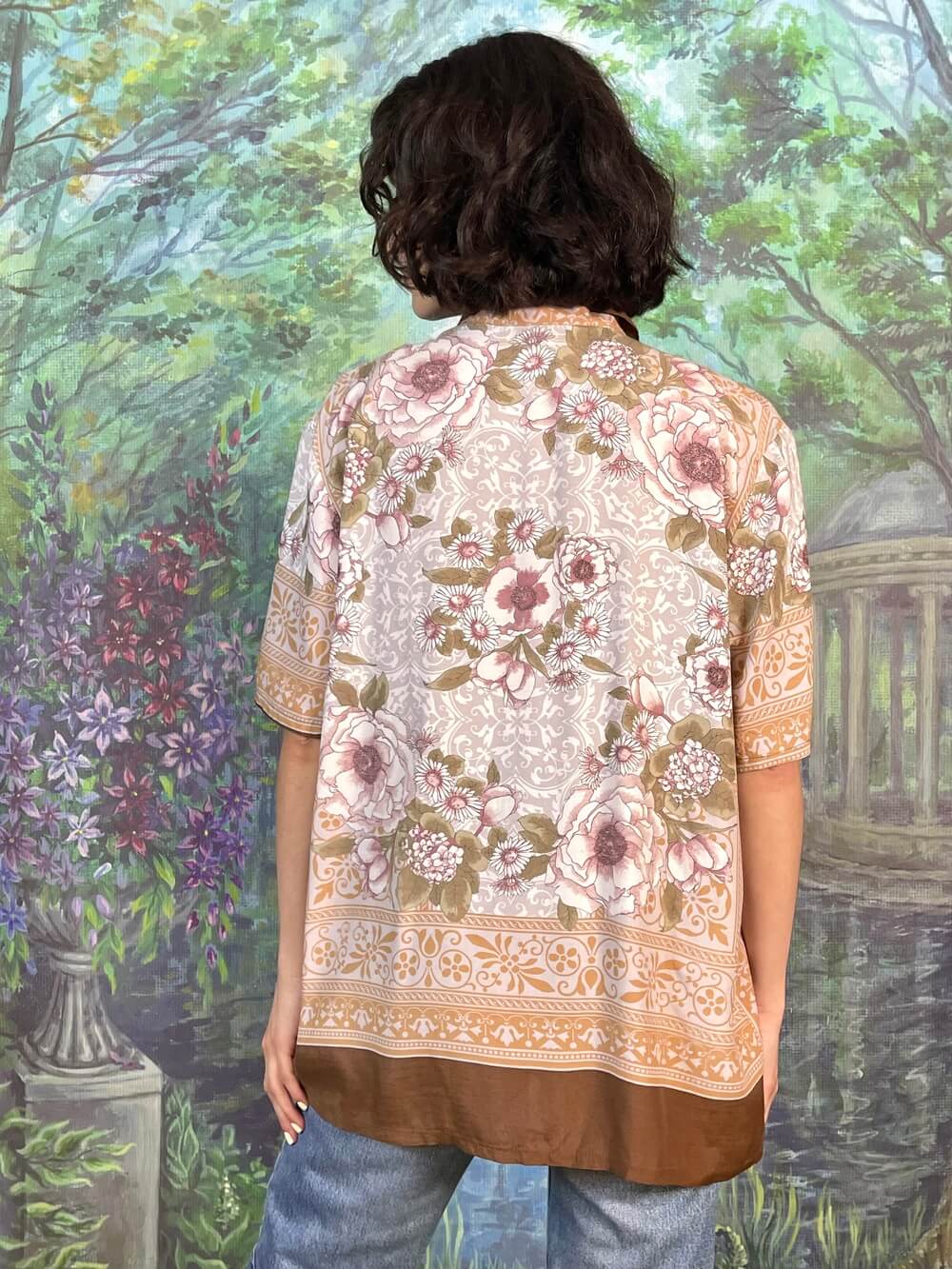 Vintage Floral Oversized Shirt