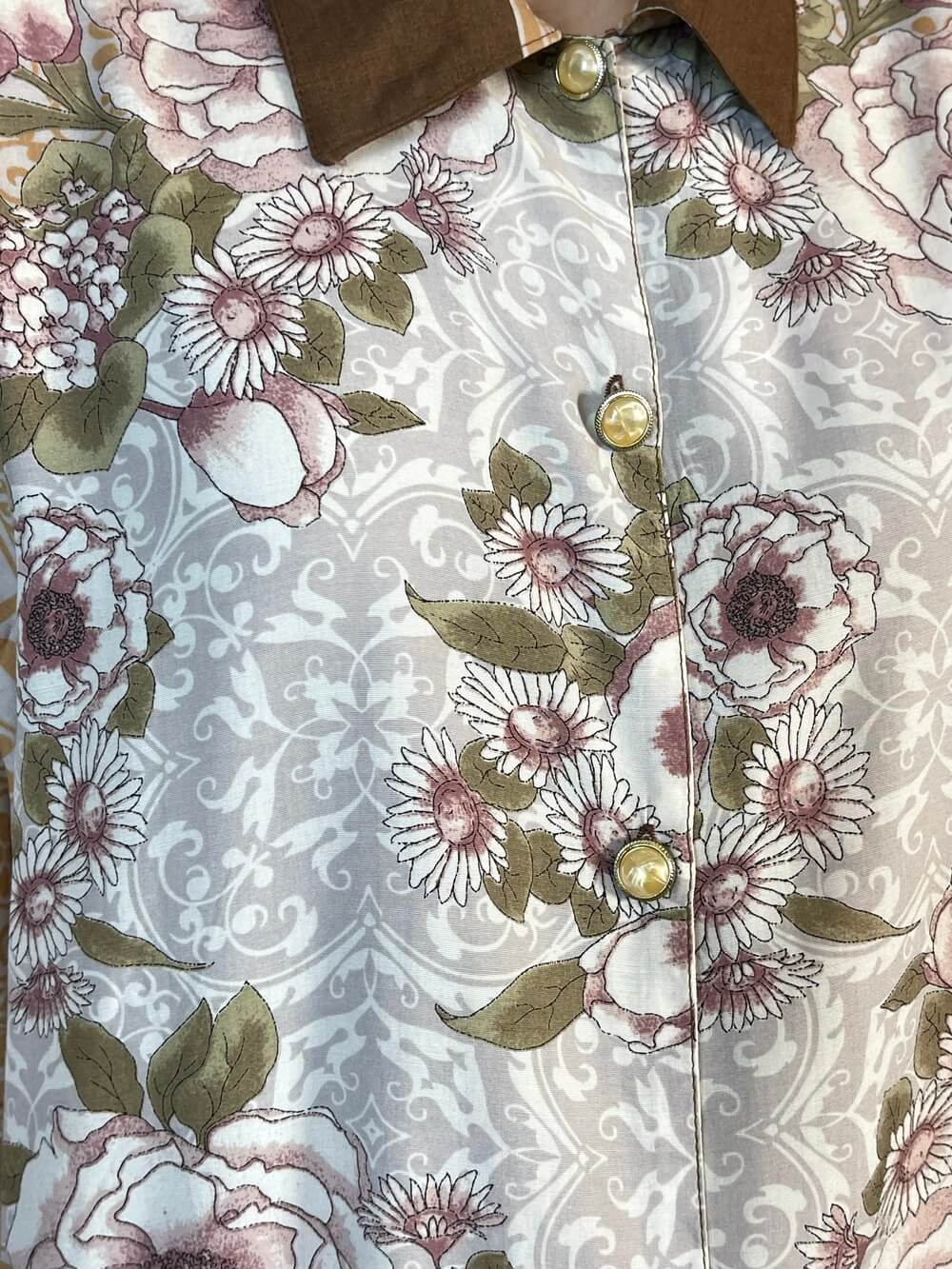Vintage Floral Oversized Shirt