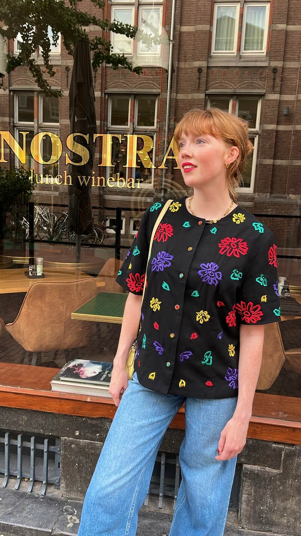 Vintage Edgar Vos Embroidered Floral Jacket